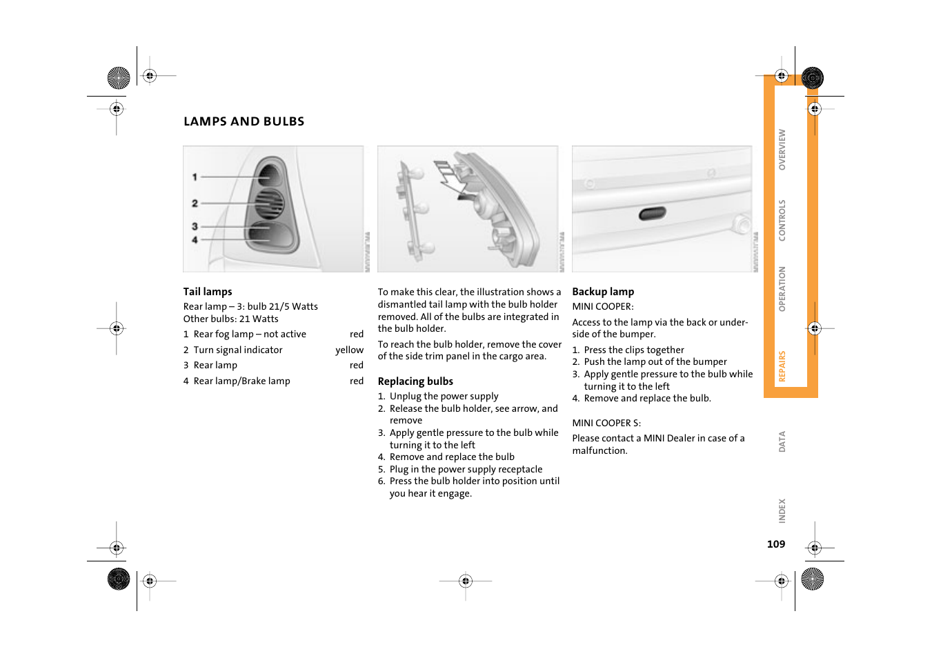 Mini 2003 Cooper User Manual | Page 111 / 148
