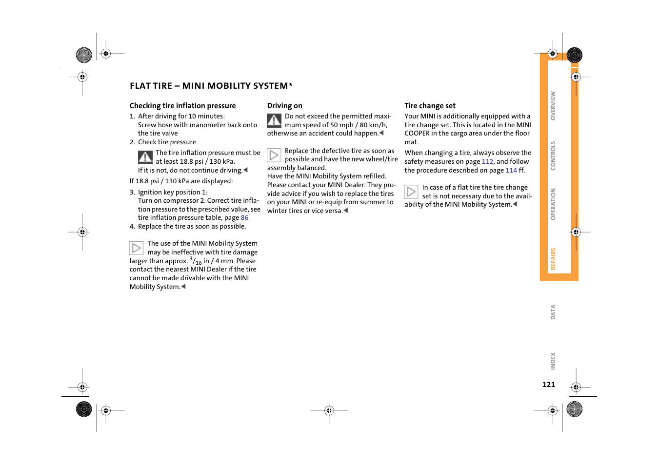 Mini 2003 Cooper User Manual | Page 123 / 148