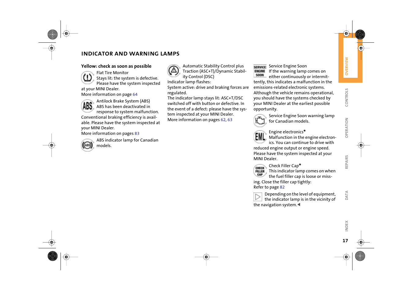 Mini 2003 Cooper User Manual | Page 19 / 148
