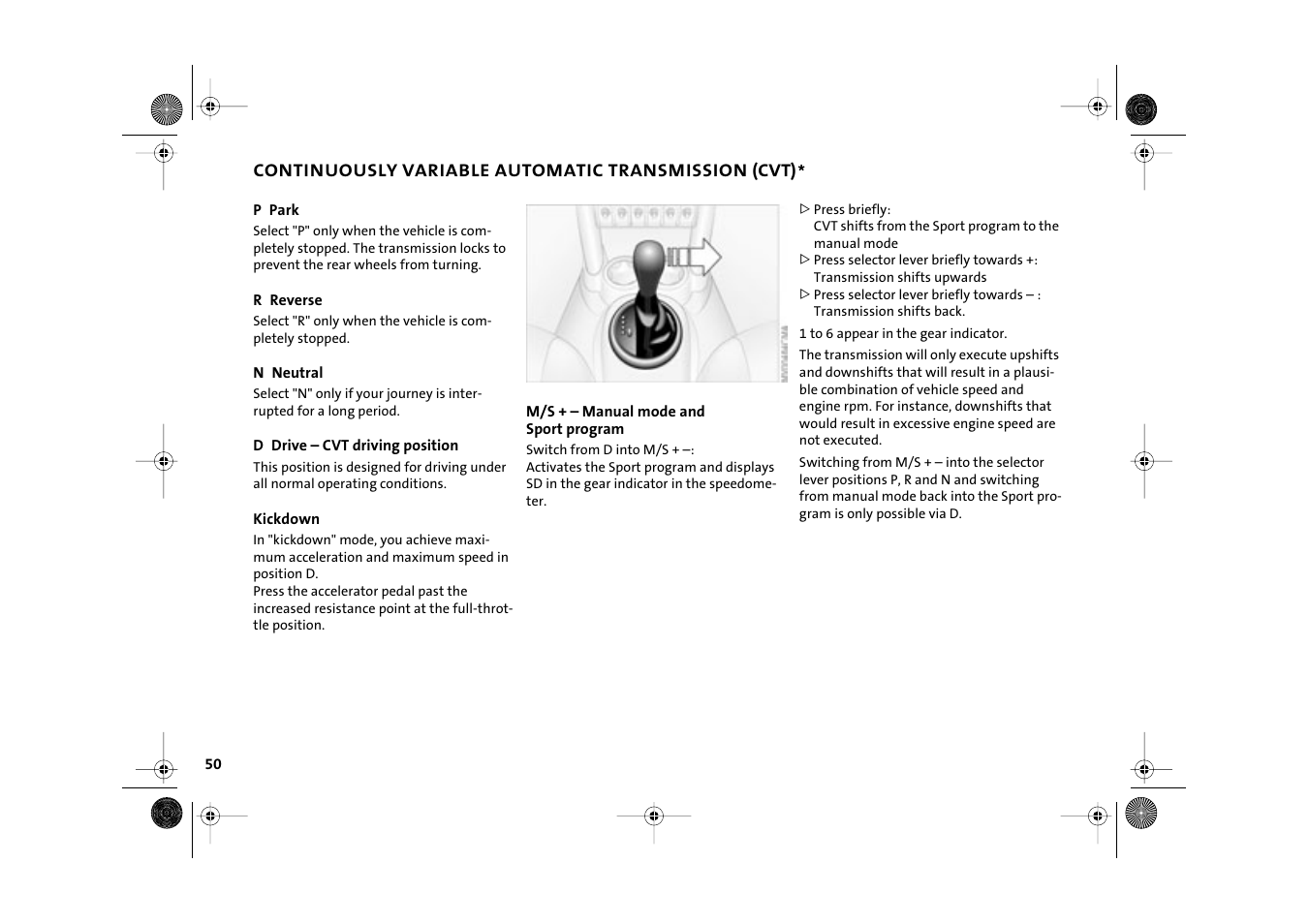 Mini 2003 Cooper User Manual | Page 52 / 148