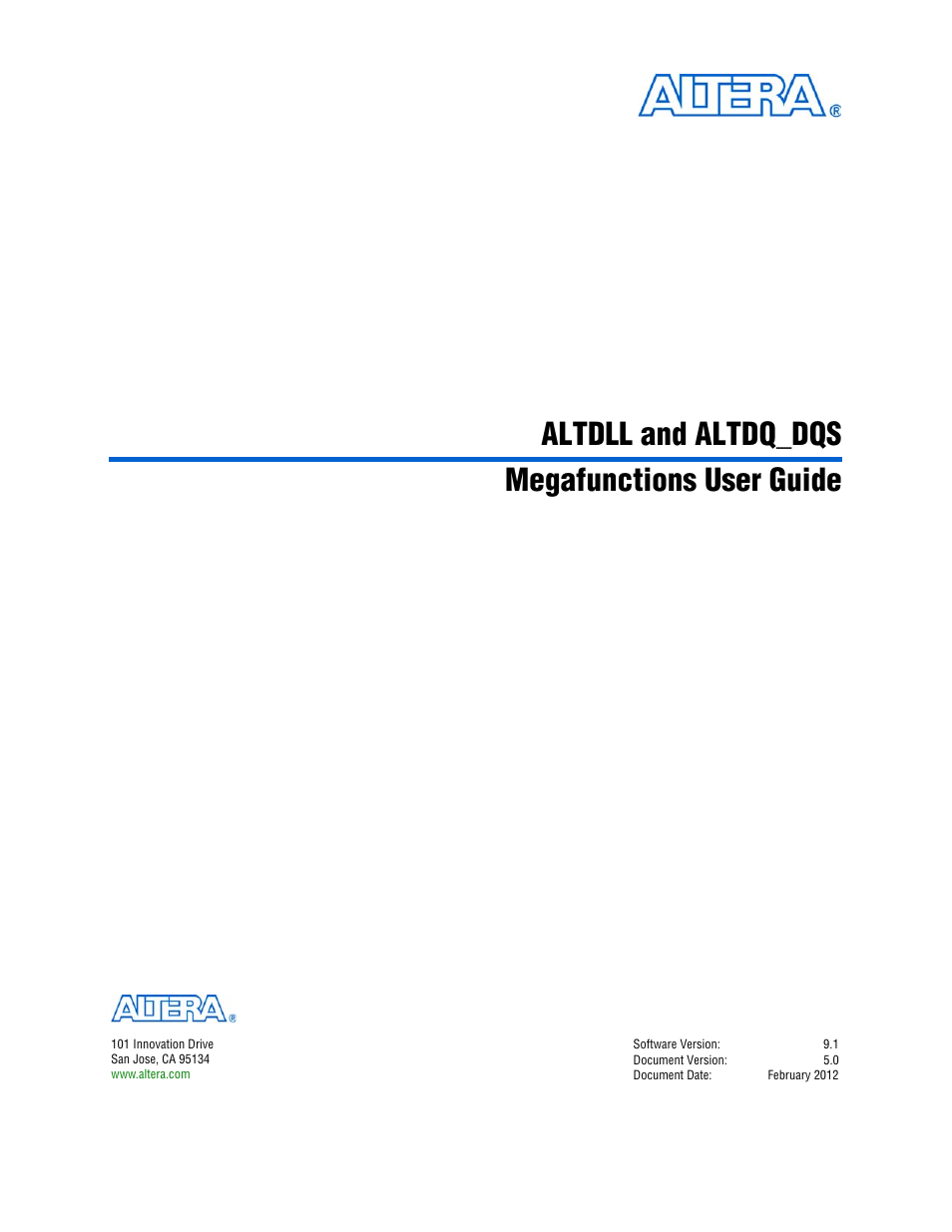 Altera ALTDLL User Manual | 117 pages