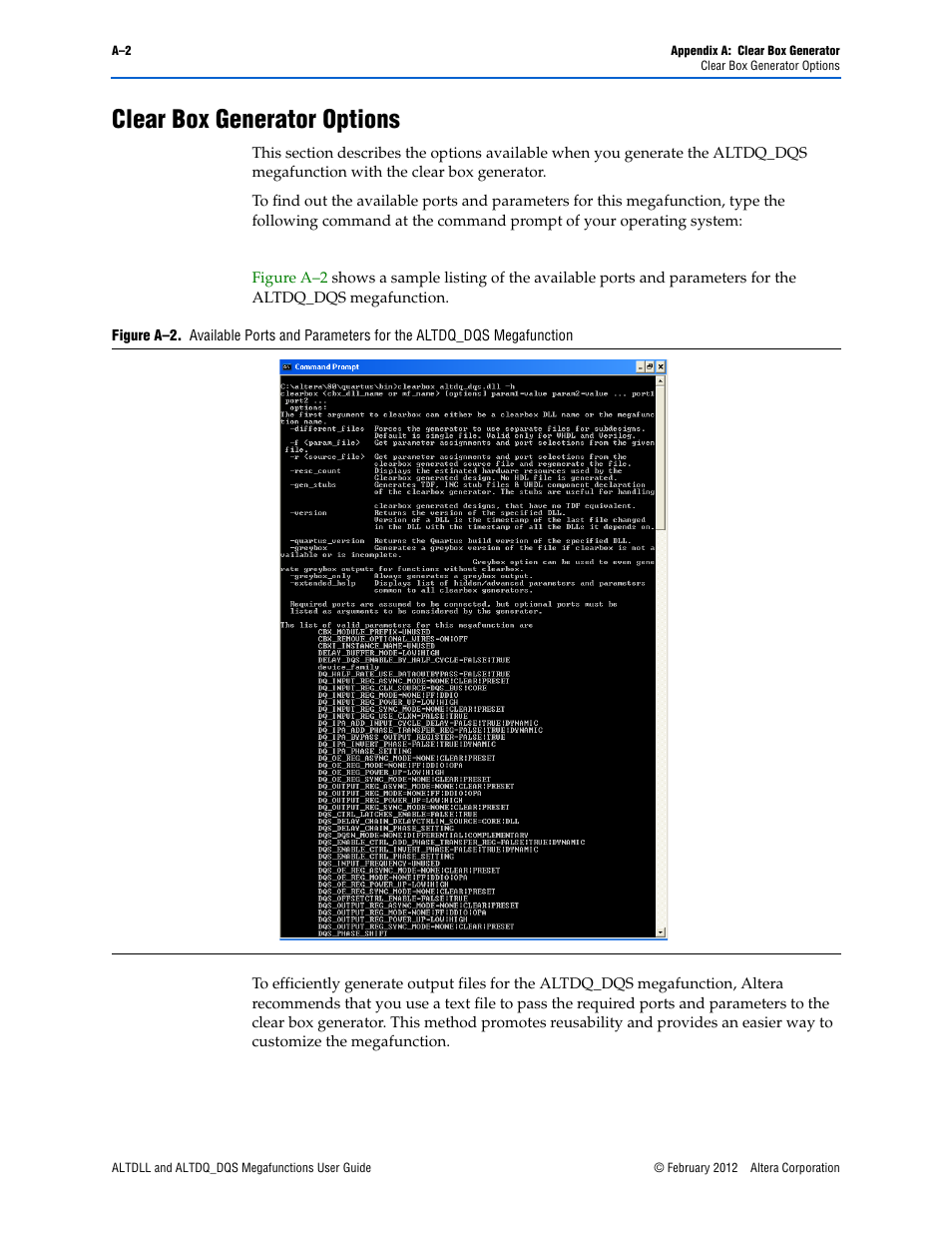 Clear box generator options | Altera ALTDLL User Manual | Page 103 / 117
