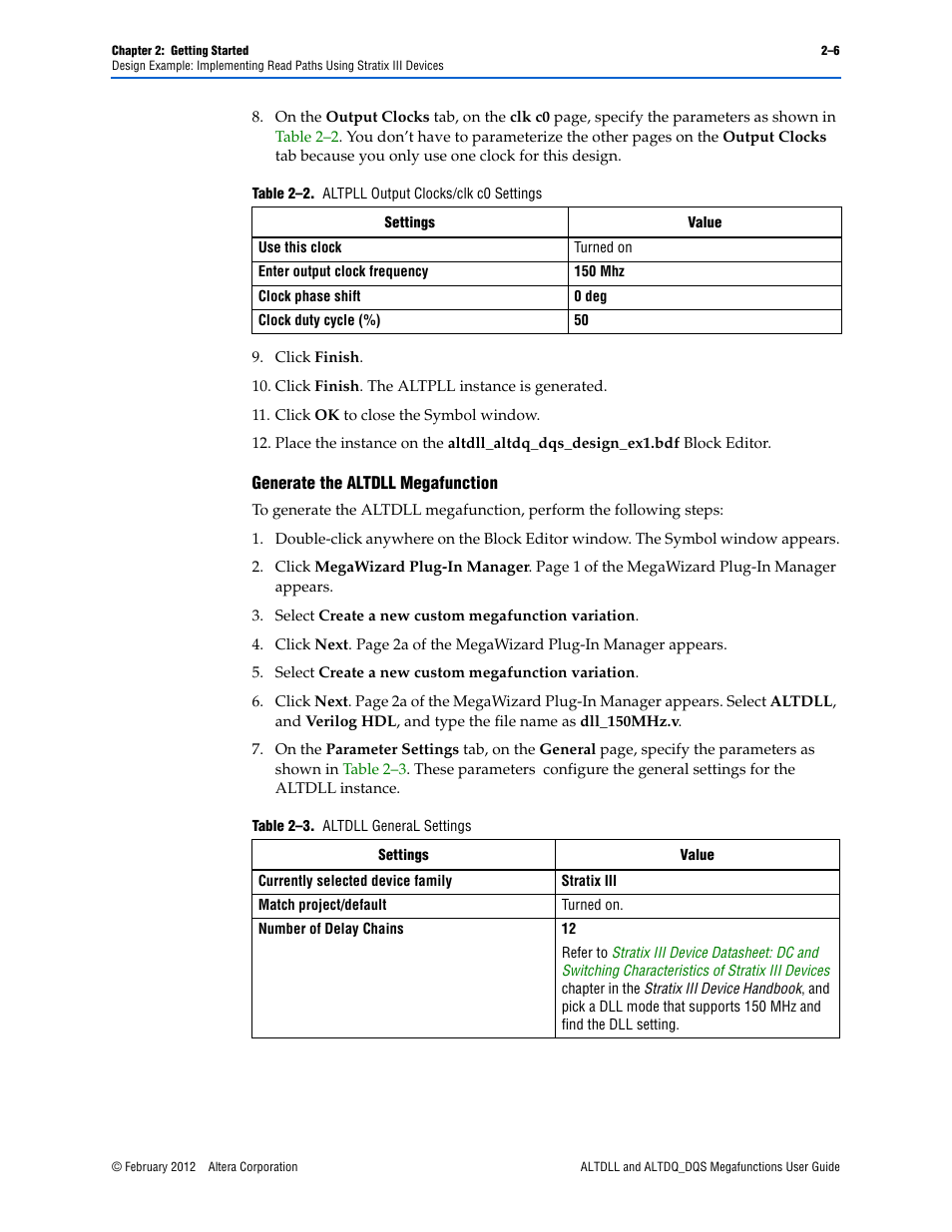 Altera ALTDLL User Manual | Page 12 / 117
