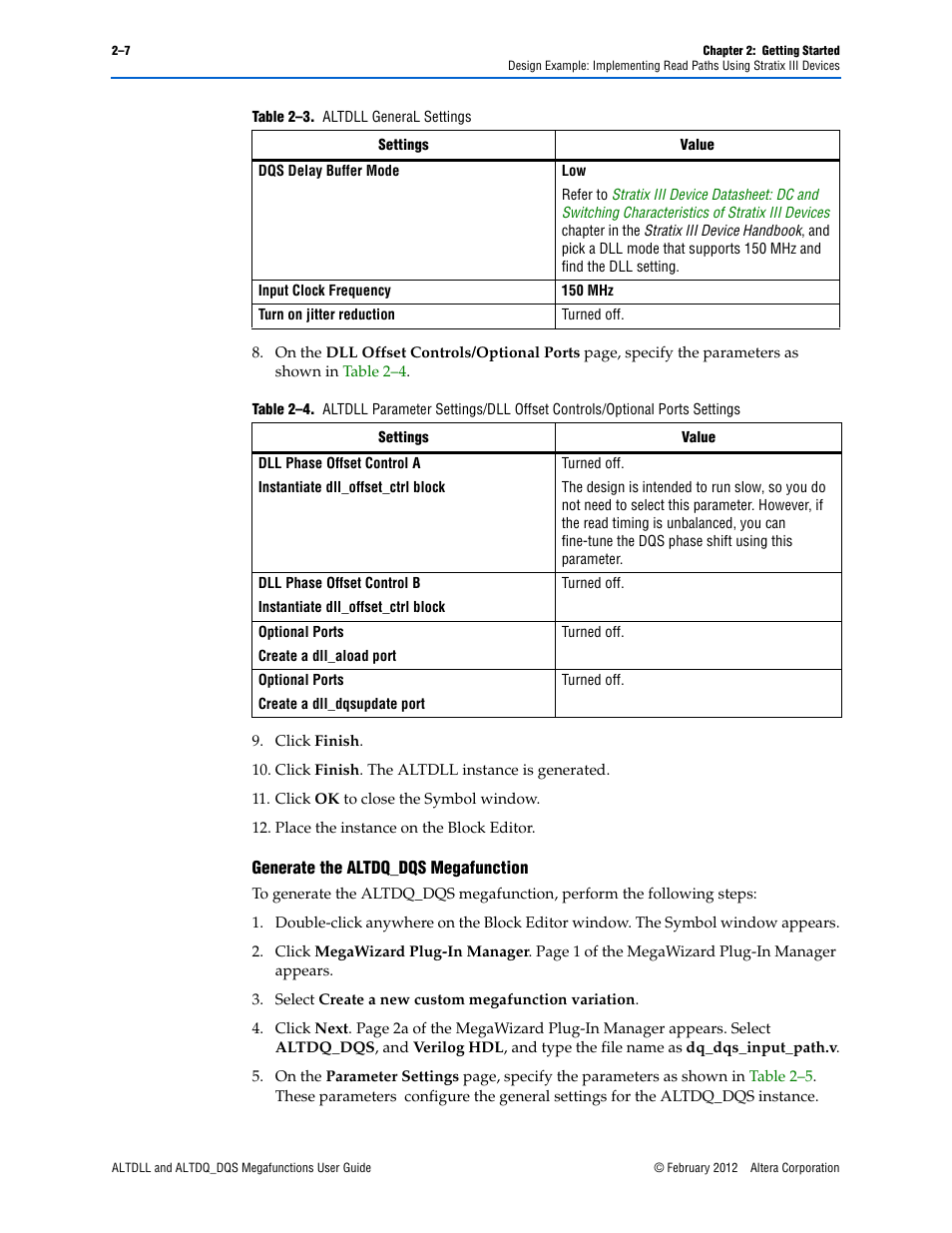 Altera ALTDLL User Manual | Page 13 / 117