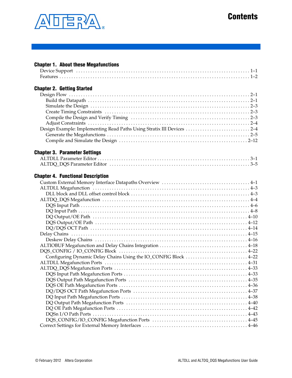 Altera ALTDLL User Manual | Page 3 / 117