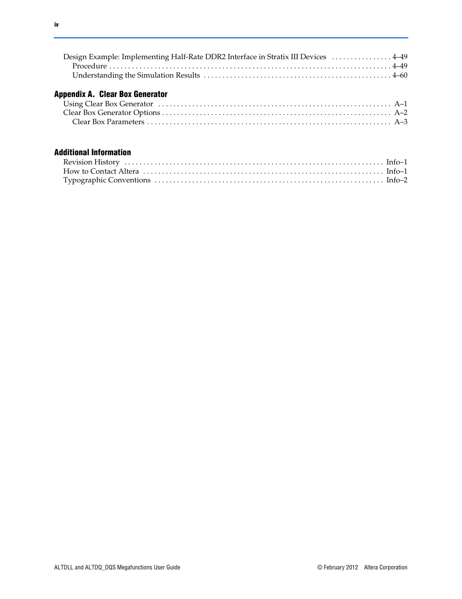 Altera ALTDLL User Manual | Page 4 / 117