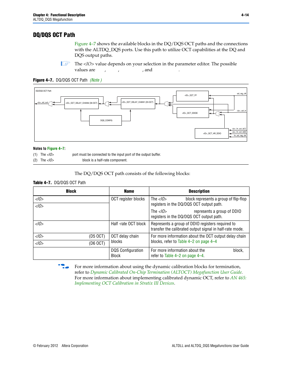 Dq/dqs oct path, Dq/dqs oct path –14 | Altera ALTDLL User Manual | Page 50 / 117