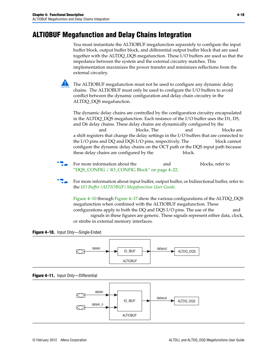 Altiobuf megafunction and delay chains integration | Altera ALTDLL User Manual | Page 54 / 117