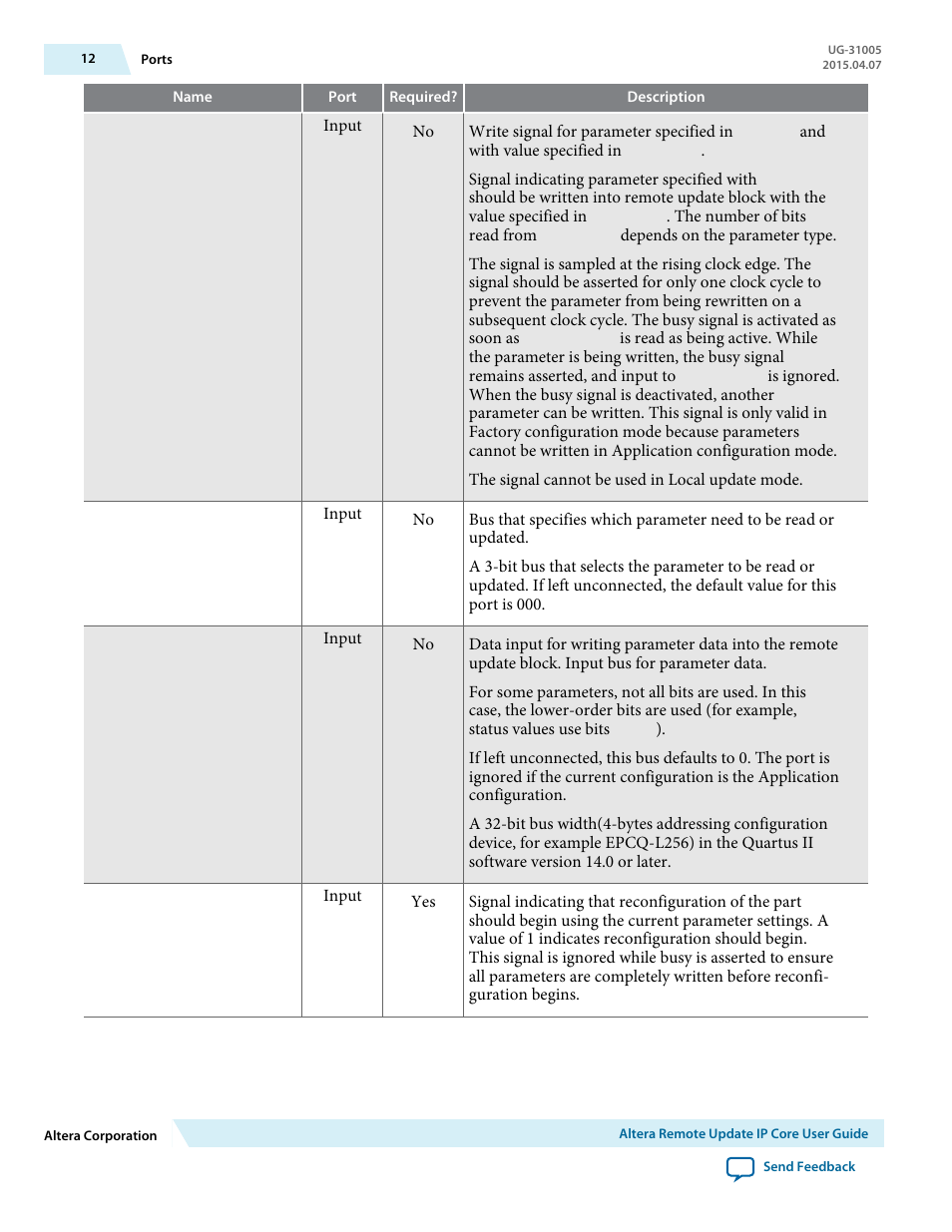Altera Remote Update IP Core User Manual | Page 12 / 43