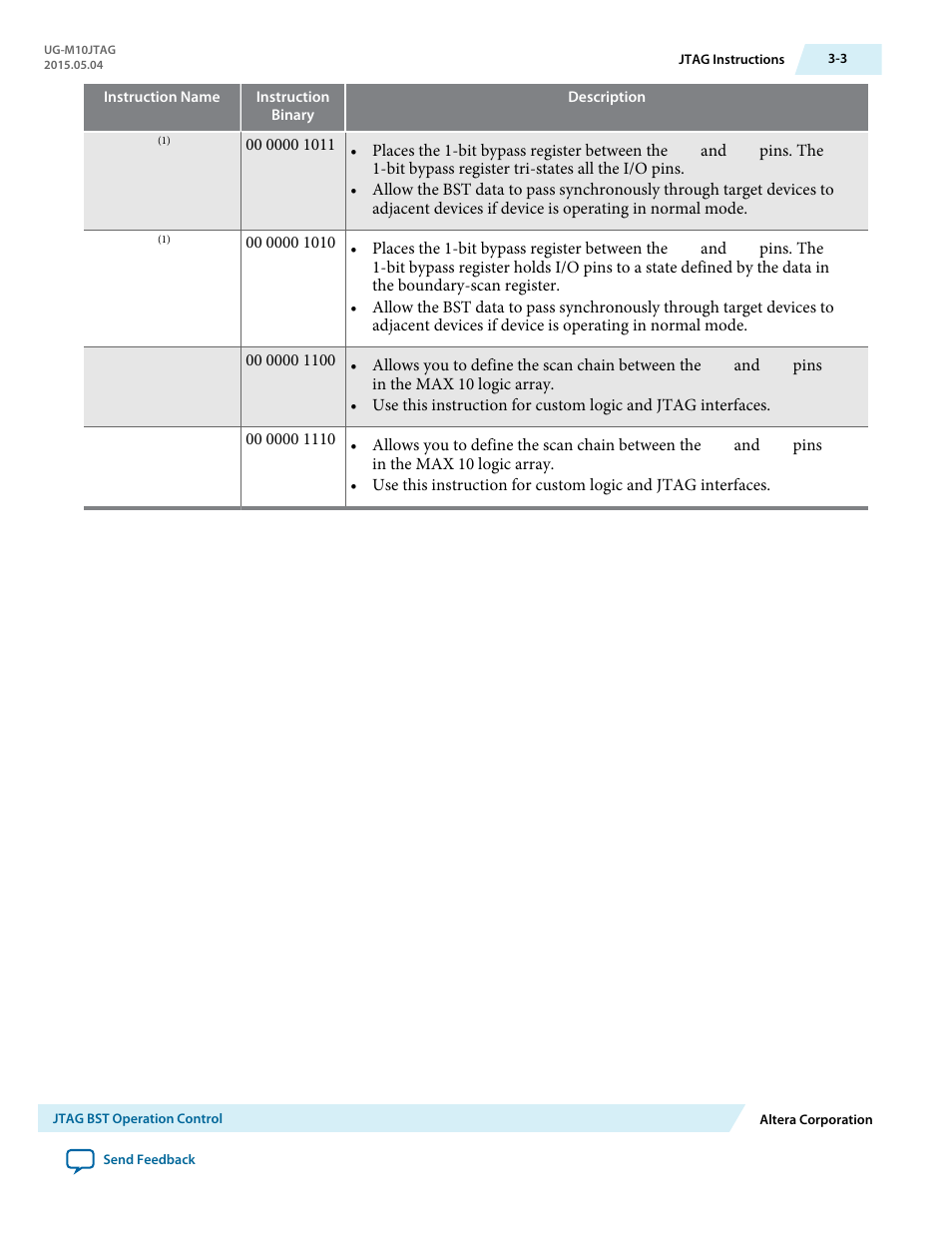 Altera MAX 10 JTAG User Manual | Page 10 / 15