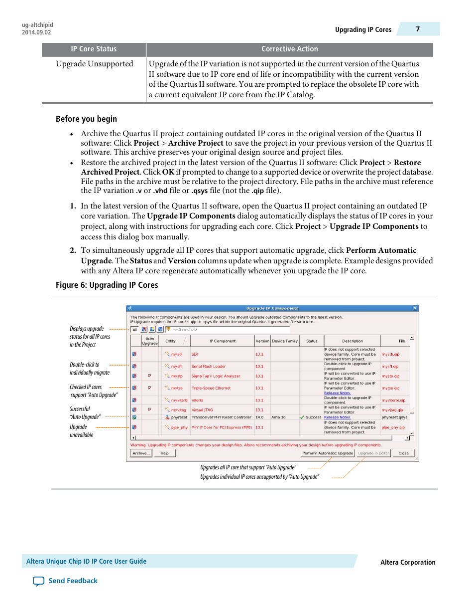Altera Unique Chip ID User Manual | Page 7 / 12