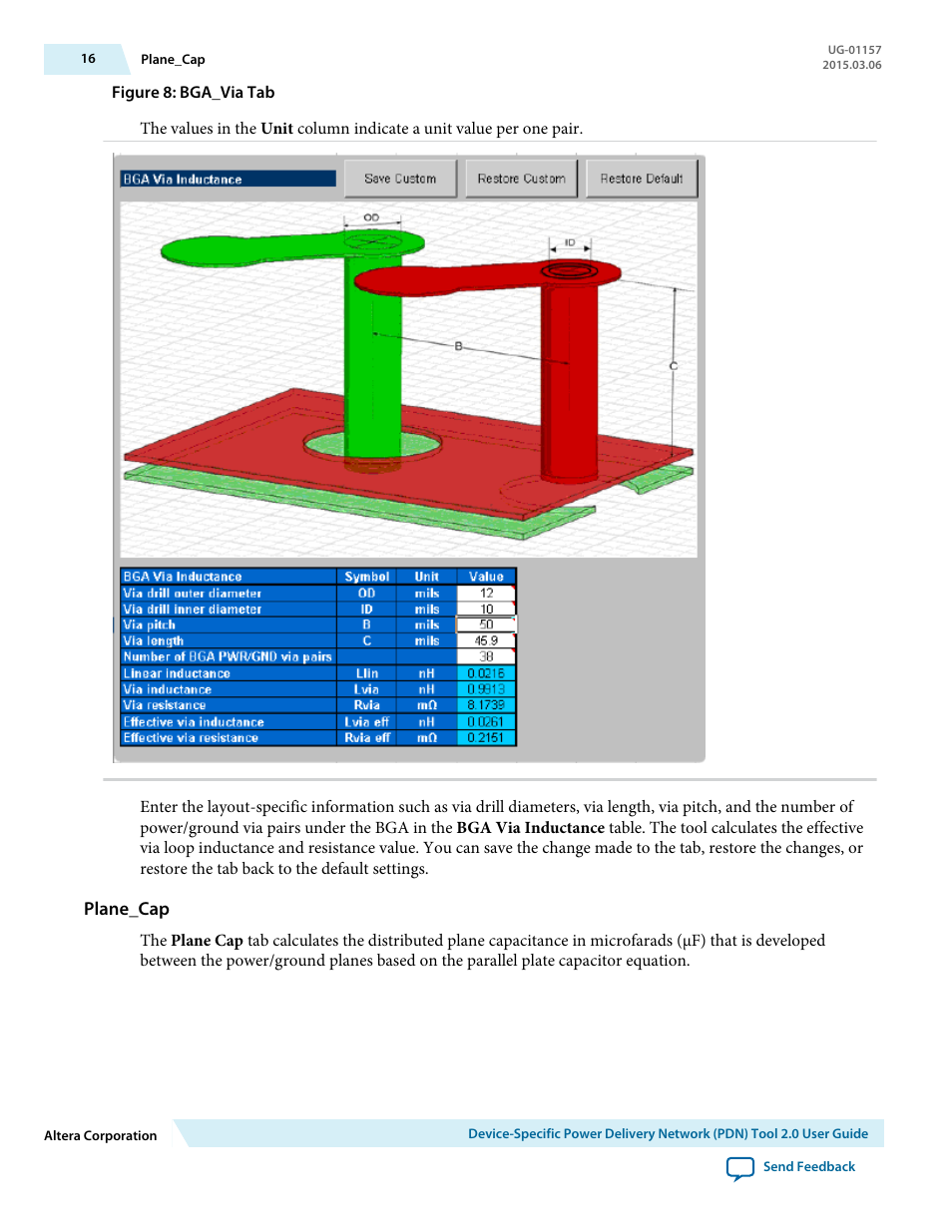 Plane_cap | Altera Device-Specific Power Delivery Network User Manual | Page 16 / 28