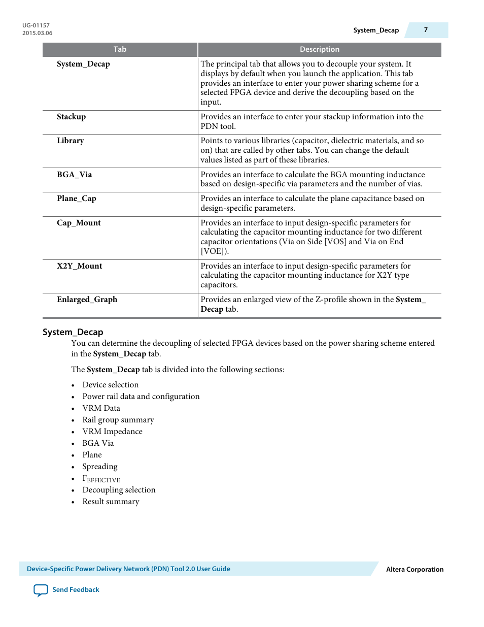 System_decap | Altera Device-Specific Power Delivery Network User Manual | Page 7 / 28