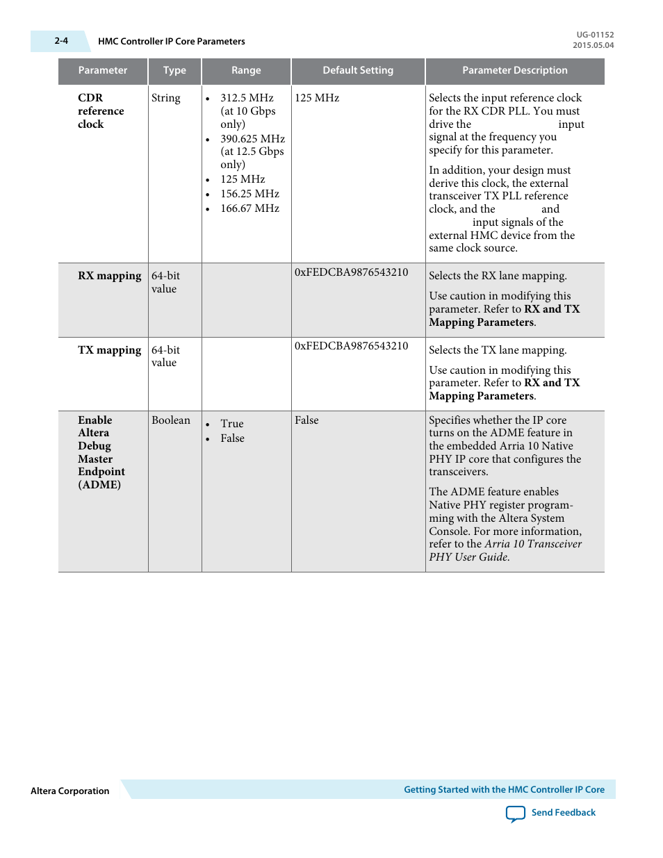 Altera Hybrid Memory Cube Controller User Manual | Page 13 / 69