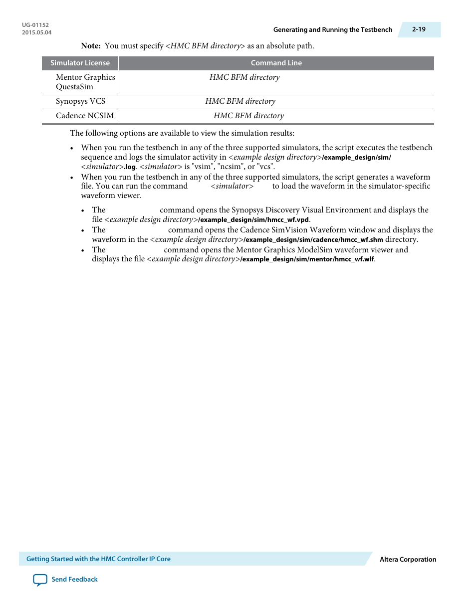 Altera Hybrid Memory Cube Controller User Manual | Page 28 / 69