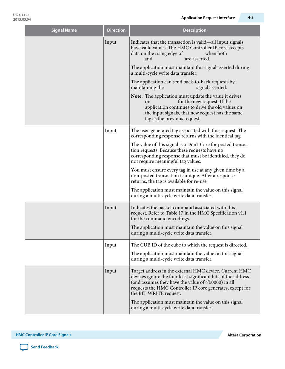 Altera Hybrid Memory Cube Controller User Manual | Page 40 / 69