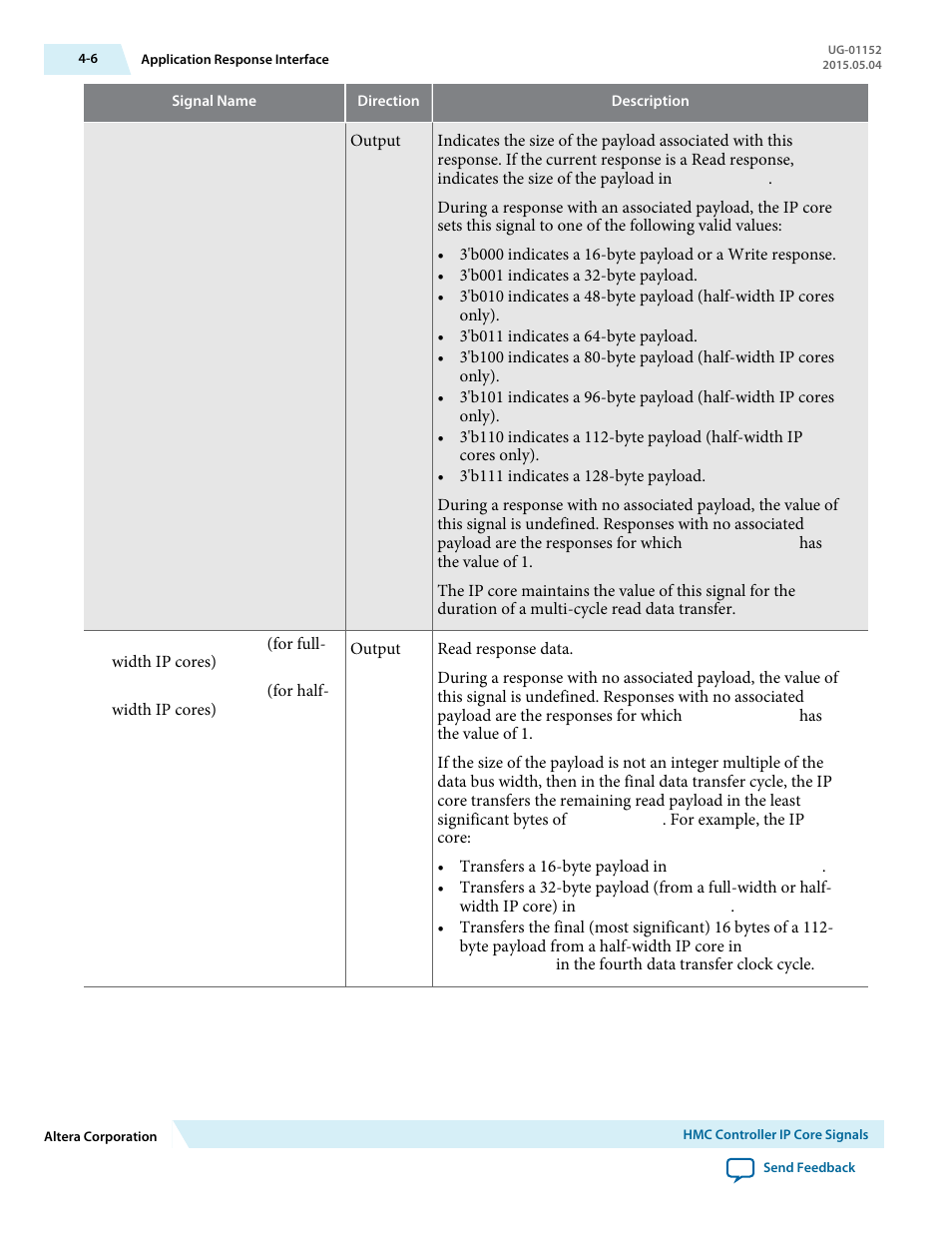 Altera Hybrid Memory Cube Controller User Manual | Page 43 / 69