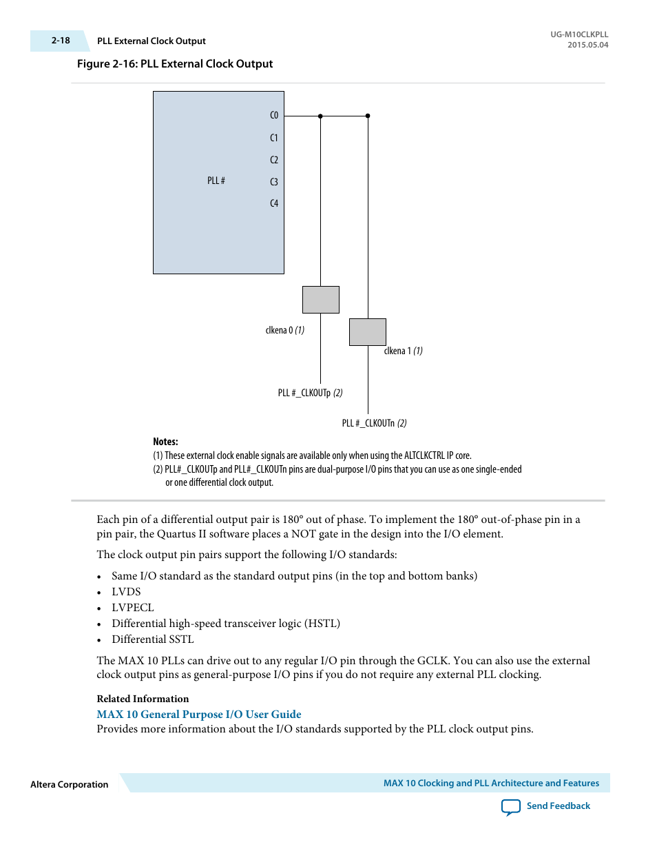 Altera MAX 10 Clocking and PLL User Manual | Page 24 / 86