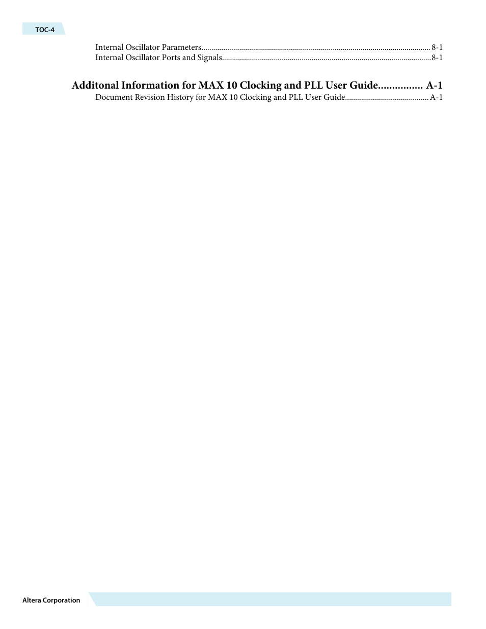 Altera MAX 10 Clocking and PLL User Manual | Page 4 / 86