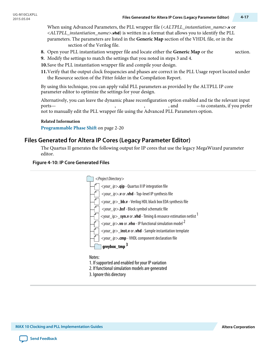Altera MAX 10 Clocking and PLL User Manual | Page 55 / 86