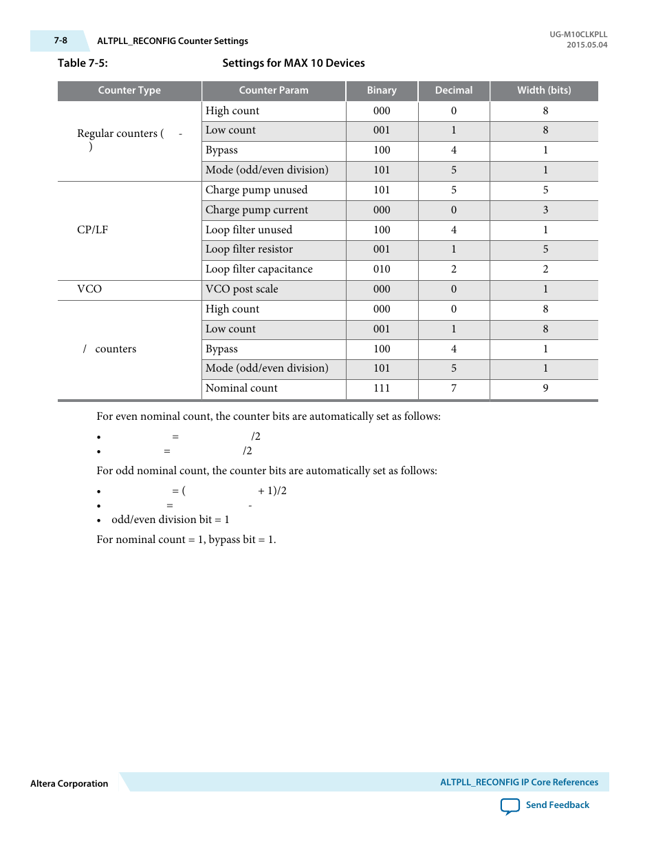 Altera MAX 10 Clocking and PLL User Manual | Page 84 / 86