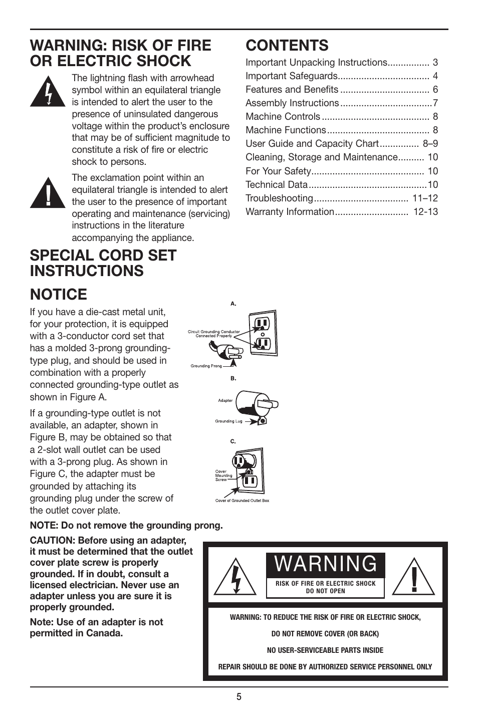 Cuisinart 7-Cup Elite Collection Food Processor MFP-107 Series User Manual | Page 6 / 61