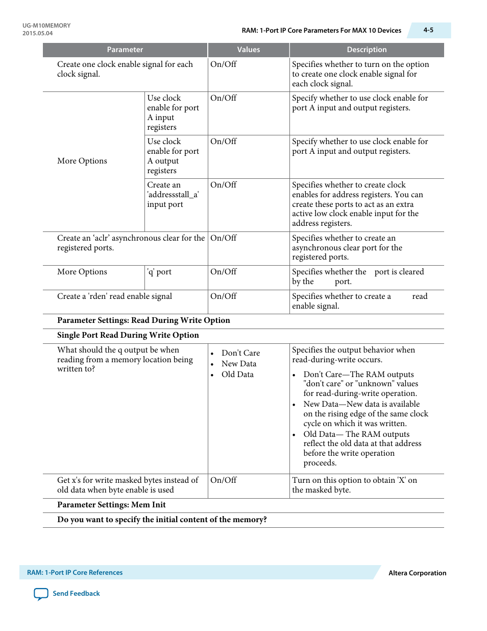 Altera MAX 10 Embedded Memory User Manual | Page 27 / 71