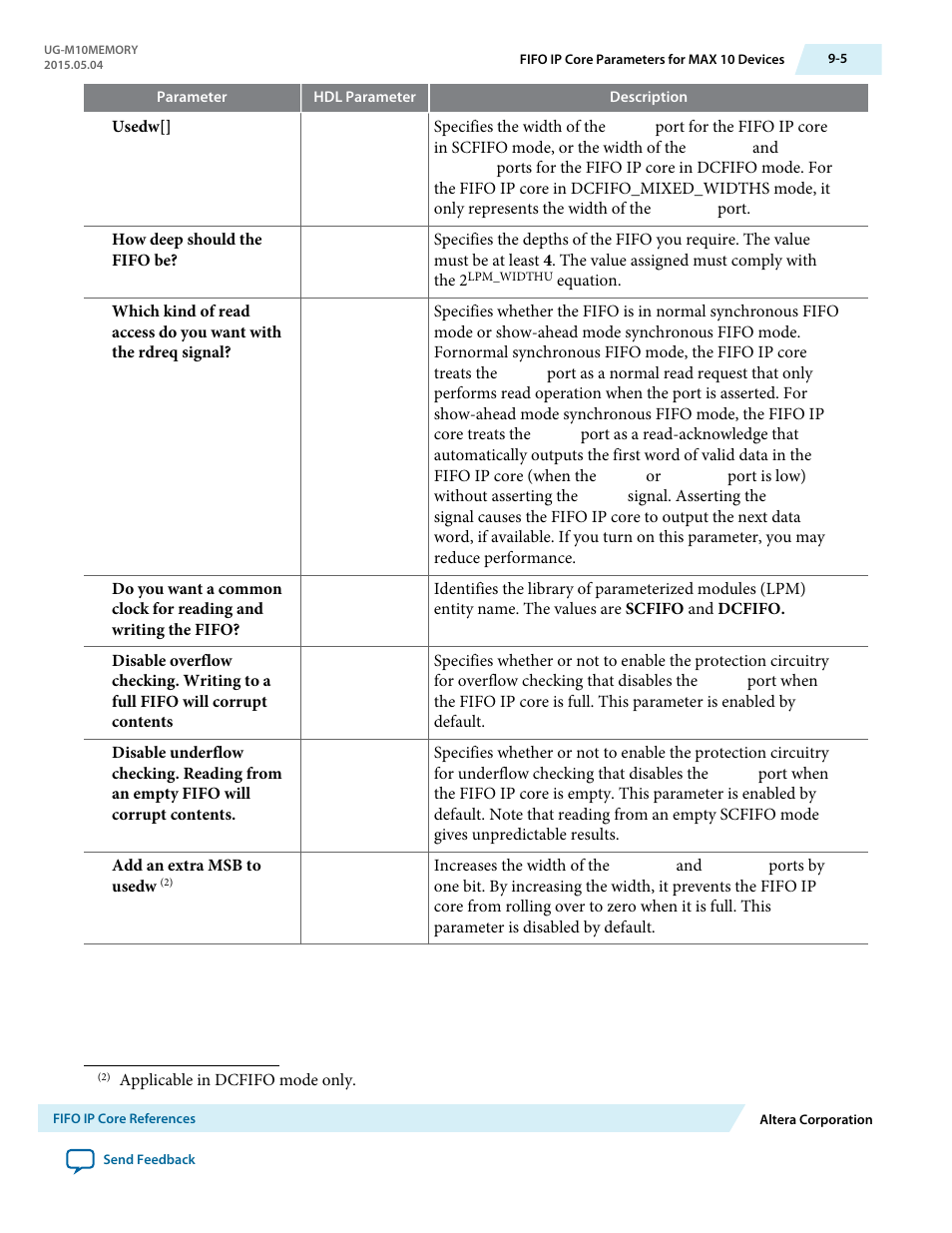 Altera MAX 10 Embedded Memory User Manual | Page 66 / 71
