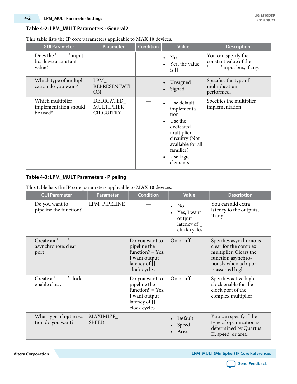 Altera MAX 10 Embedded Multipliers User Manual | Page 14 / 37