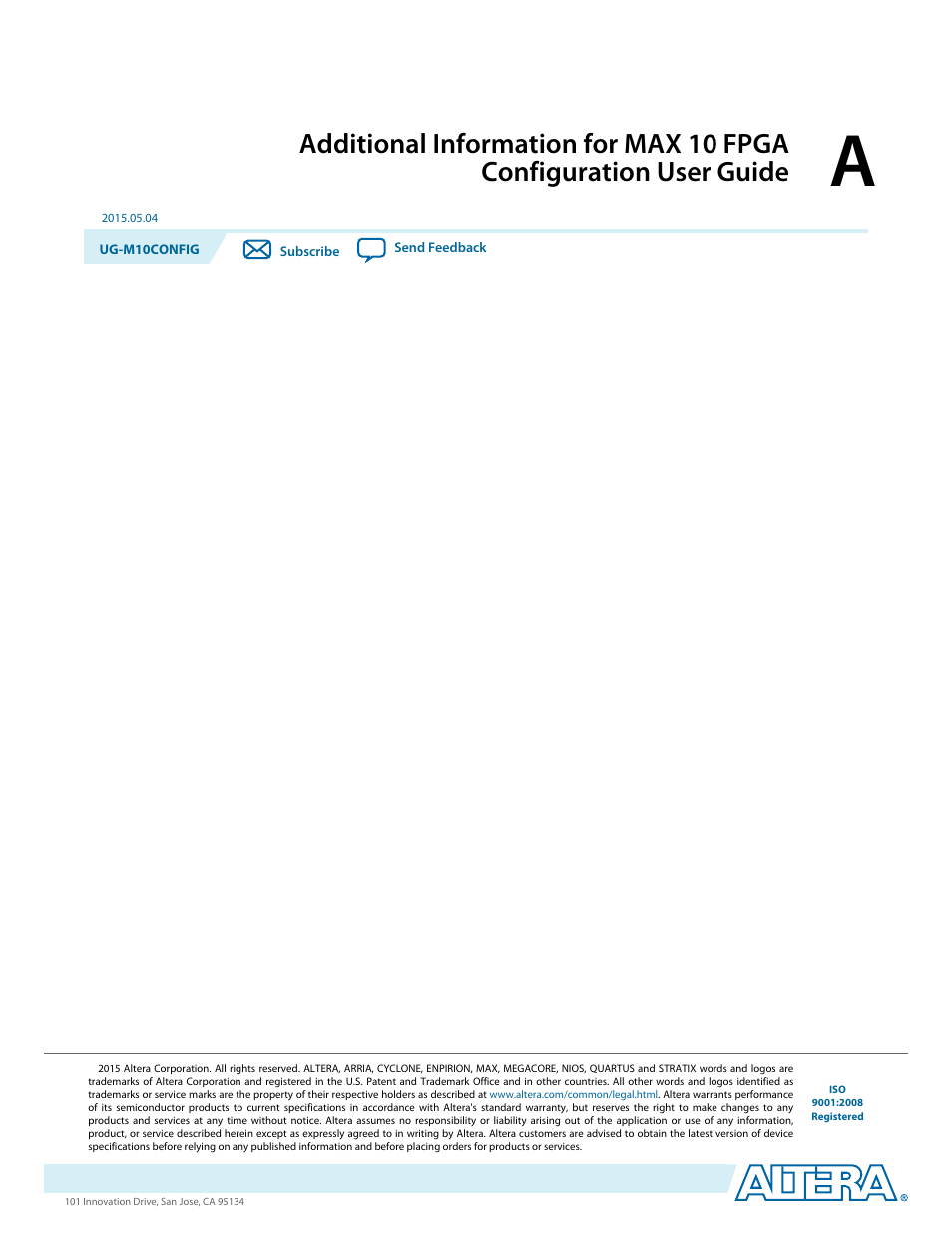 Altera MAX 10 FPGA User Manual | Page 54 / 56
