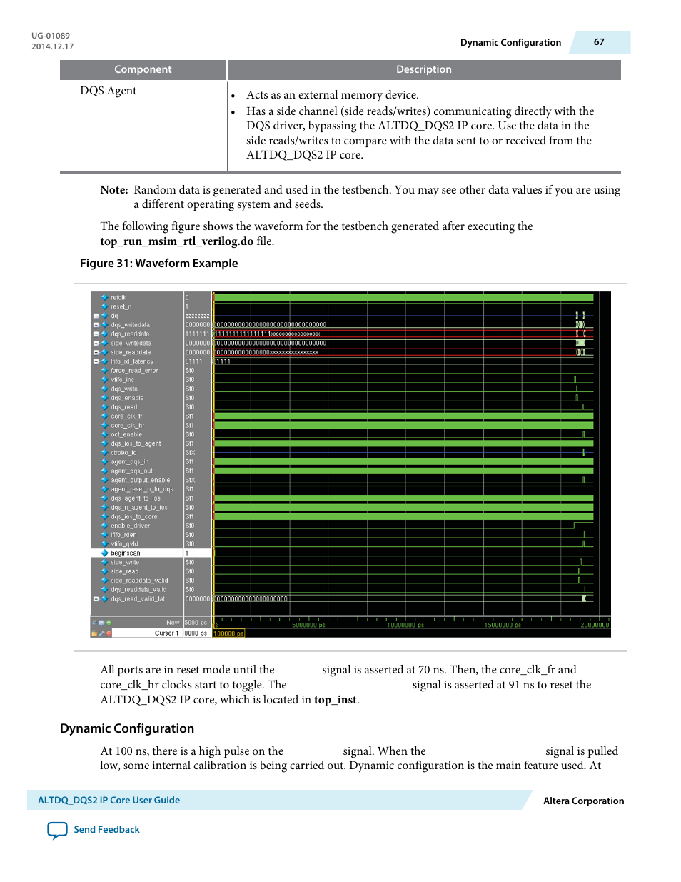 Dynamic configuration | Altera ALTDQ_DQS2 User Manual | Page 67 / 100