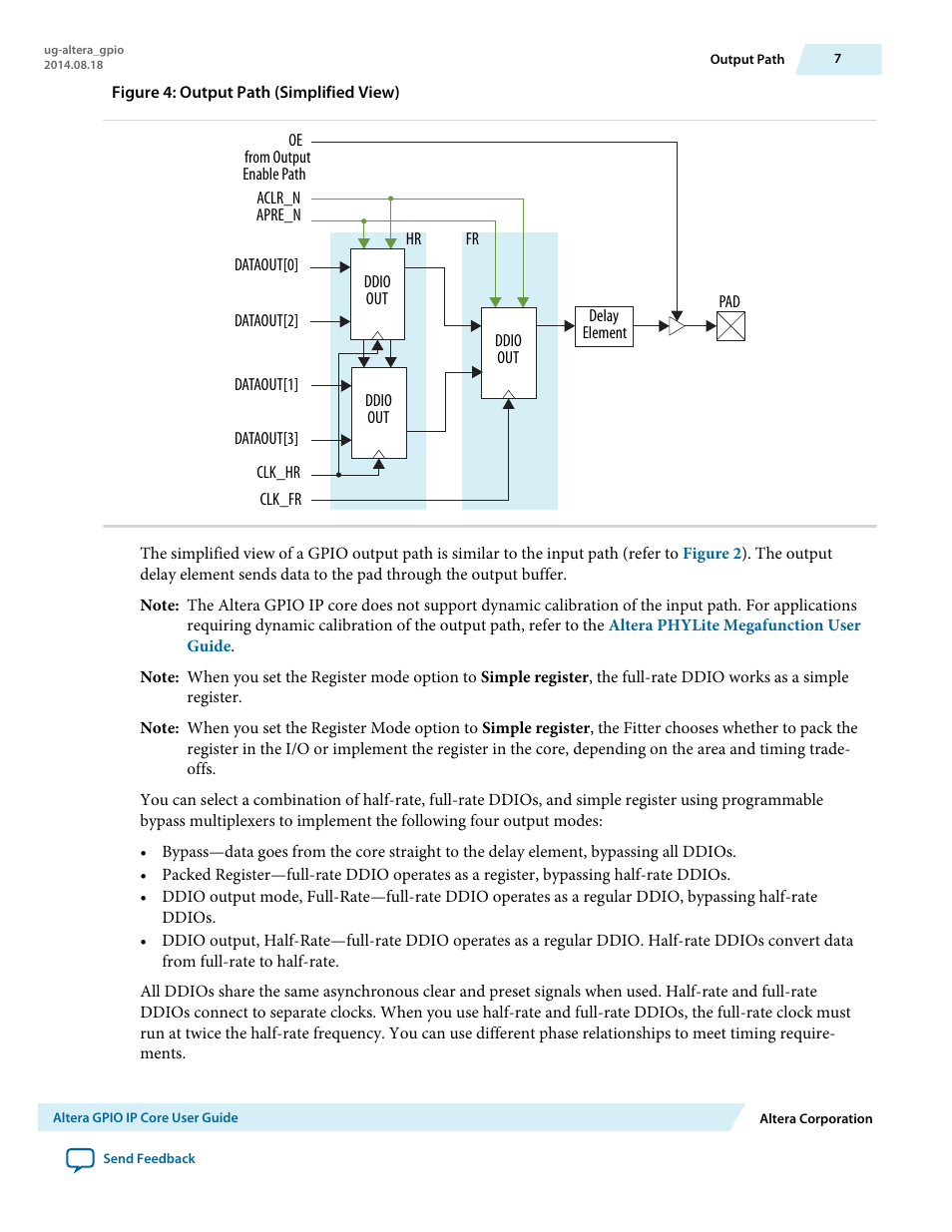 Altera GPIO User Manual | Page 7 / 22