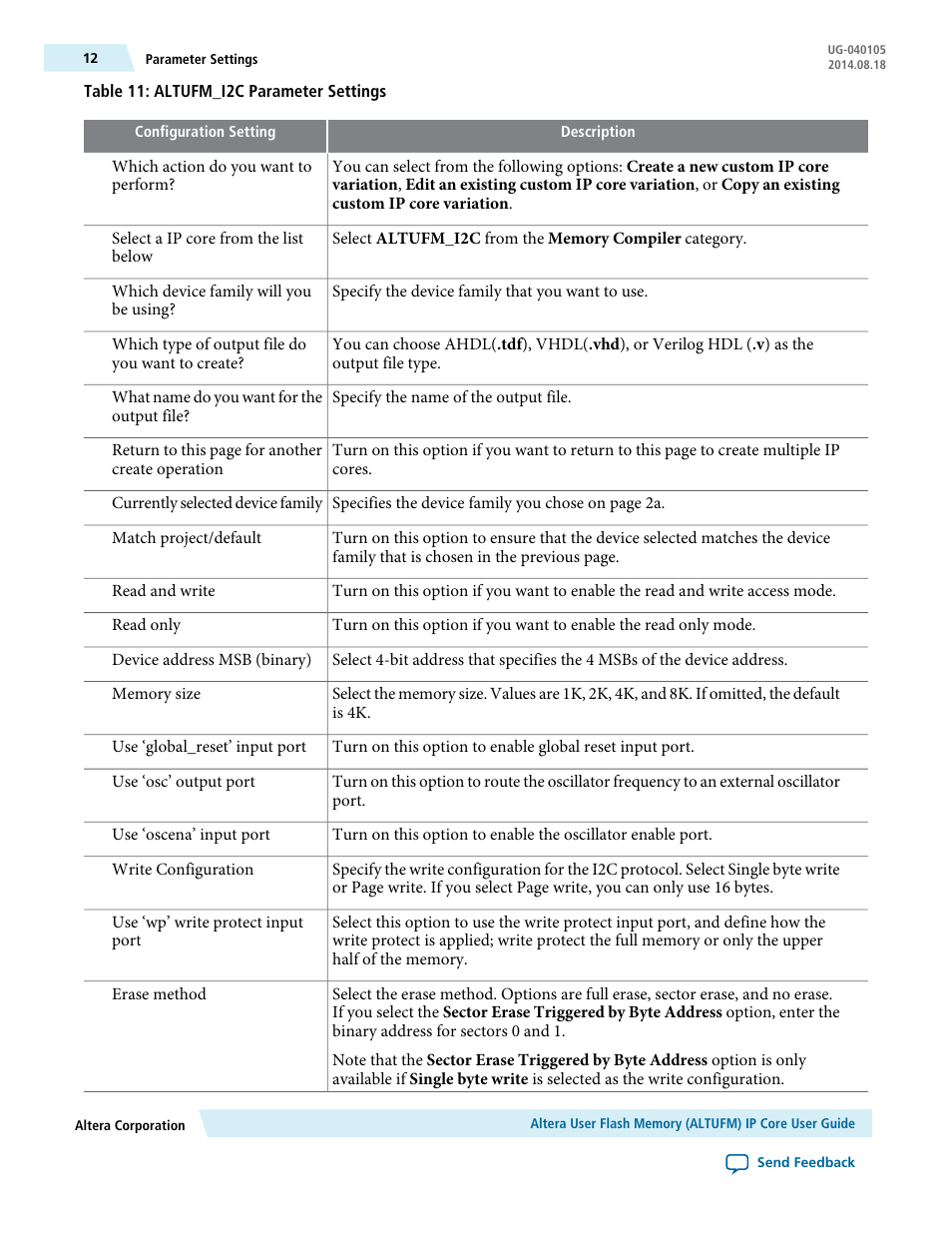 Altera User Flash Memory User Manual | Page 12 / 33