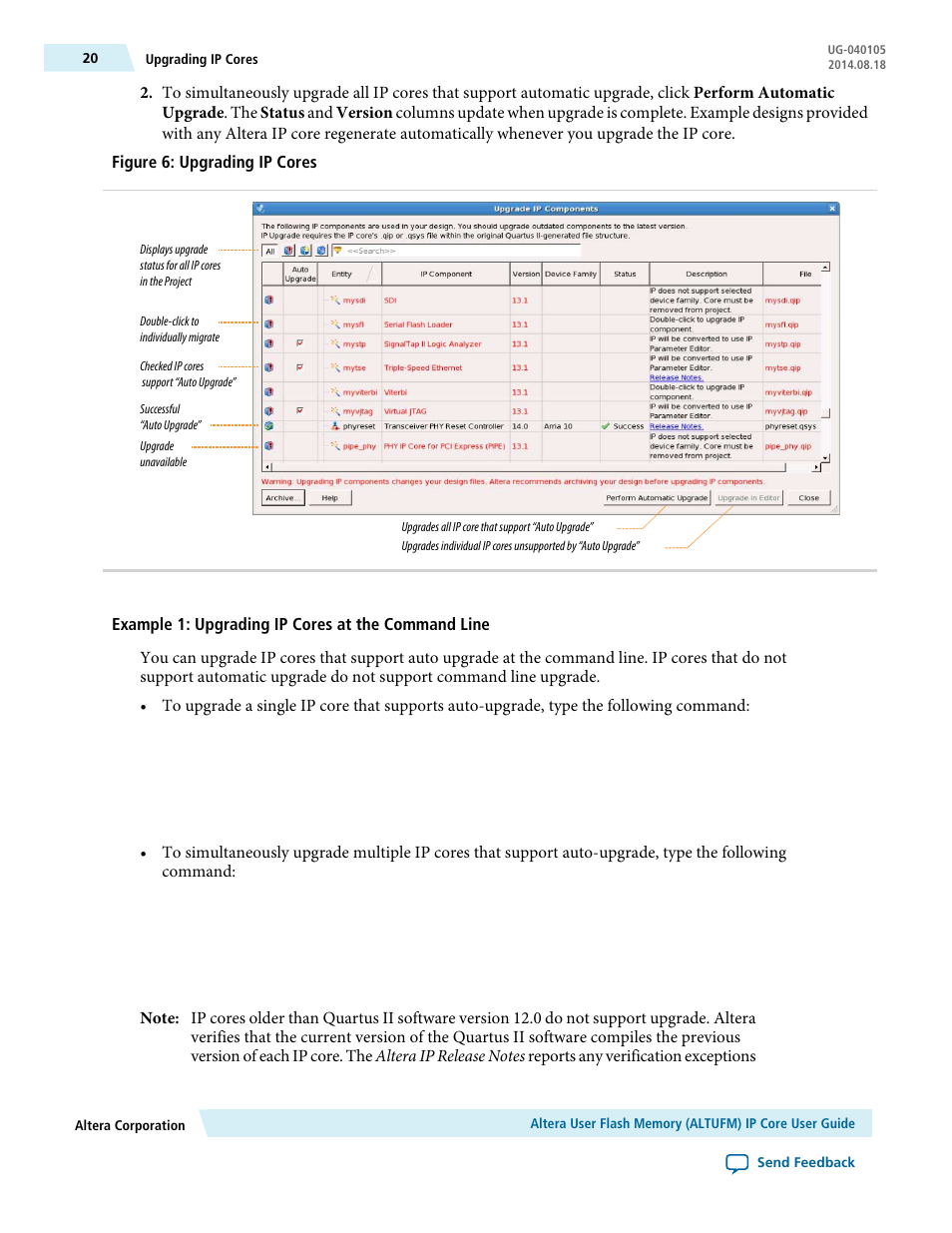 Altera User Flash Memory User Manual | Page 20 / 33