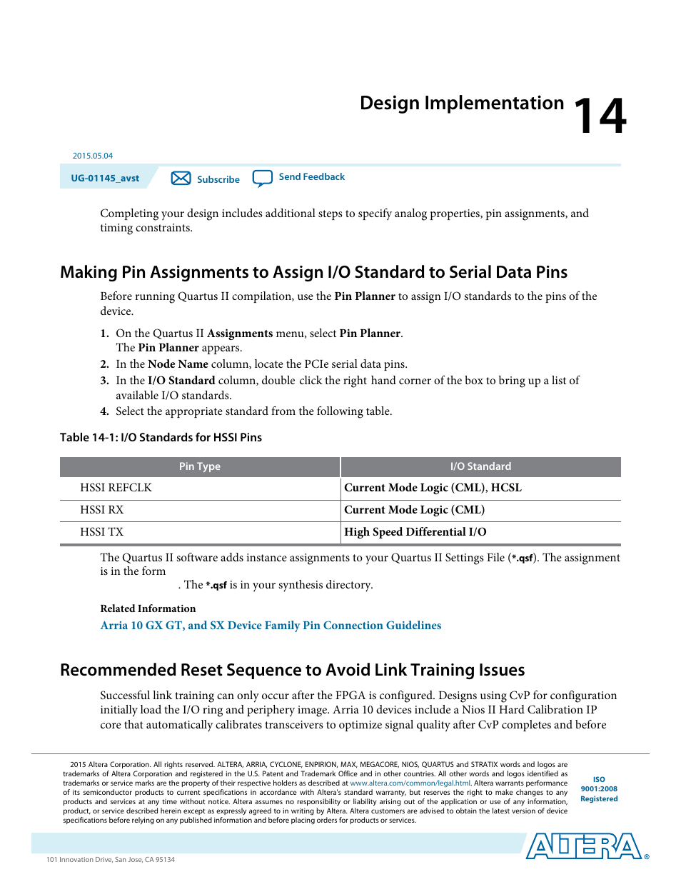 Design implementation, Design implementation -1 | Altera Arria 10 Avalon-ST User Manual | Page 194 / 275