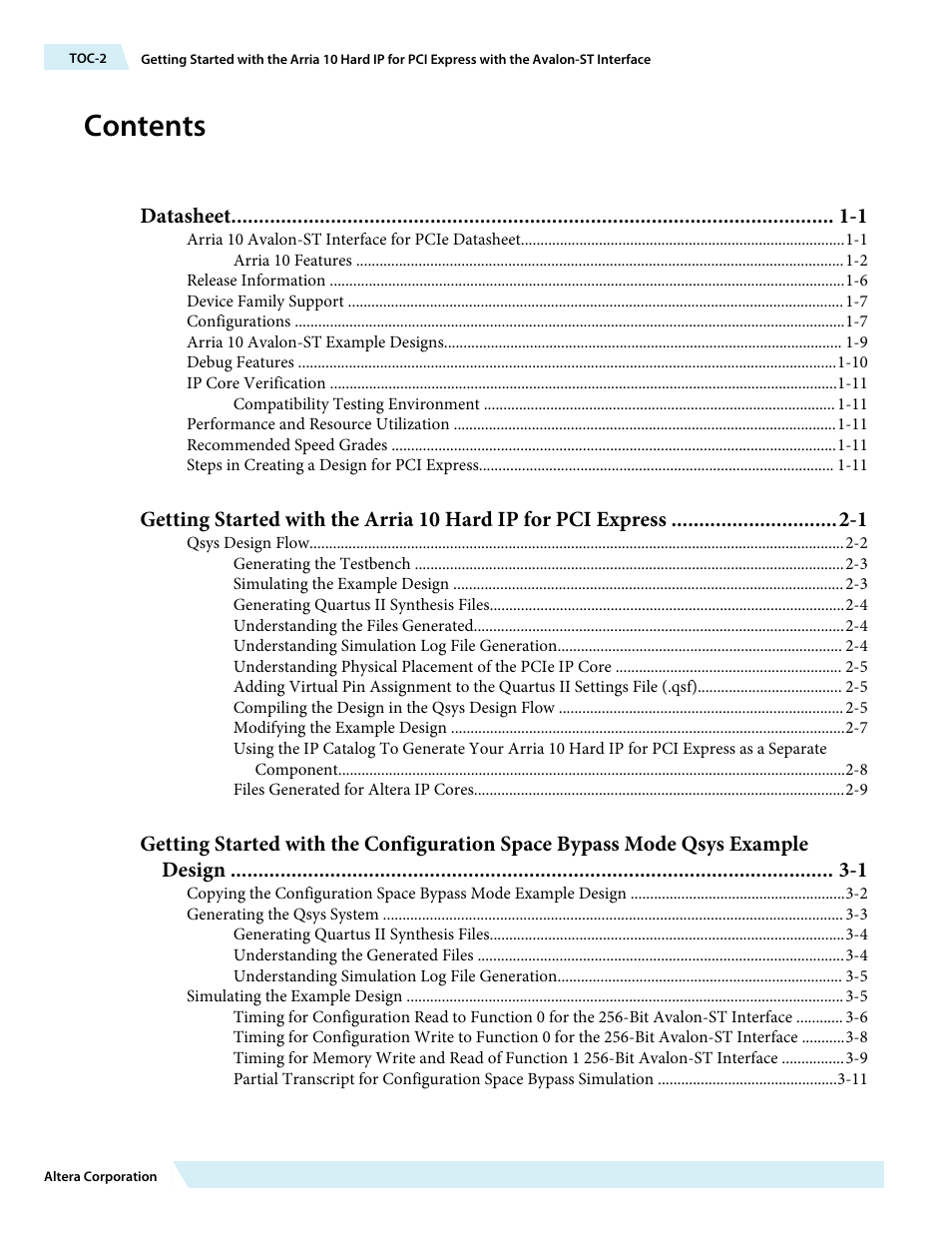 Altera Arria 10 Avalon-ST User Manual | Page 2 / 275