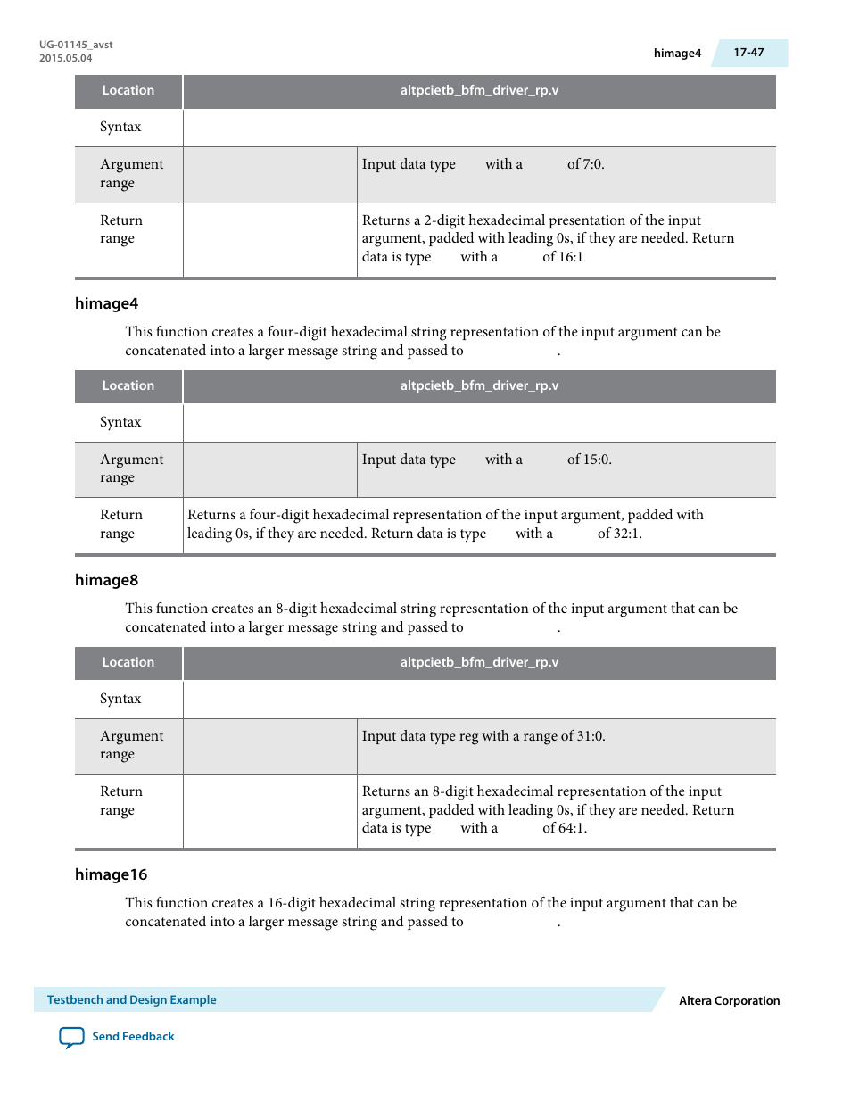 Himage4, Himage8, Himage16 | Altera Arria 10 Avalon-ST User Manual | Page 247 / 275