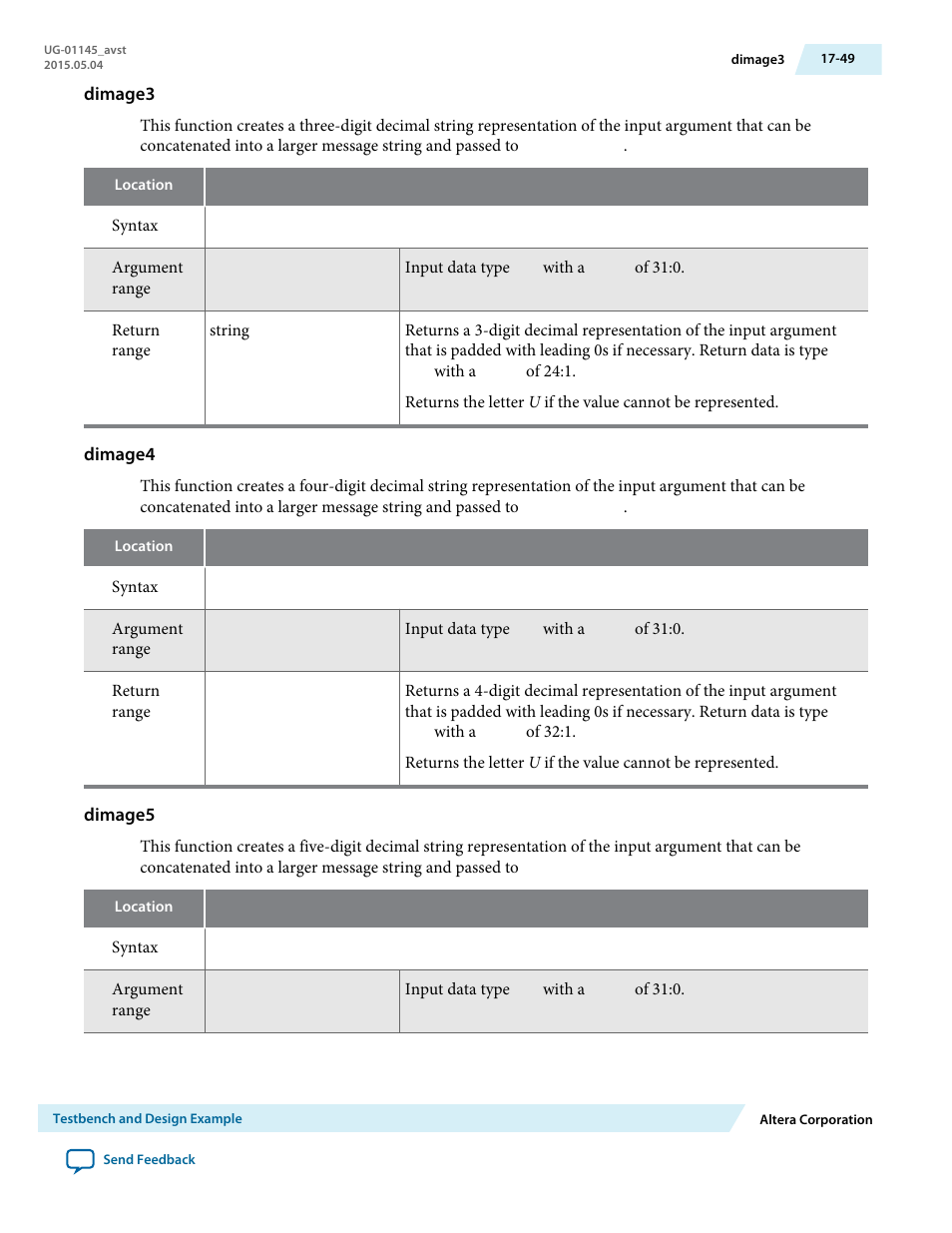 Dimage3, Dimage4, Dimage5 | Altera Arria 10 Avalon-ST User Manual | Page 249 / 275