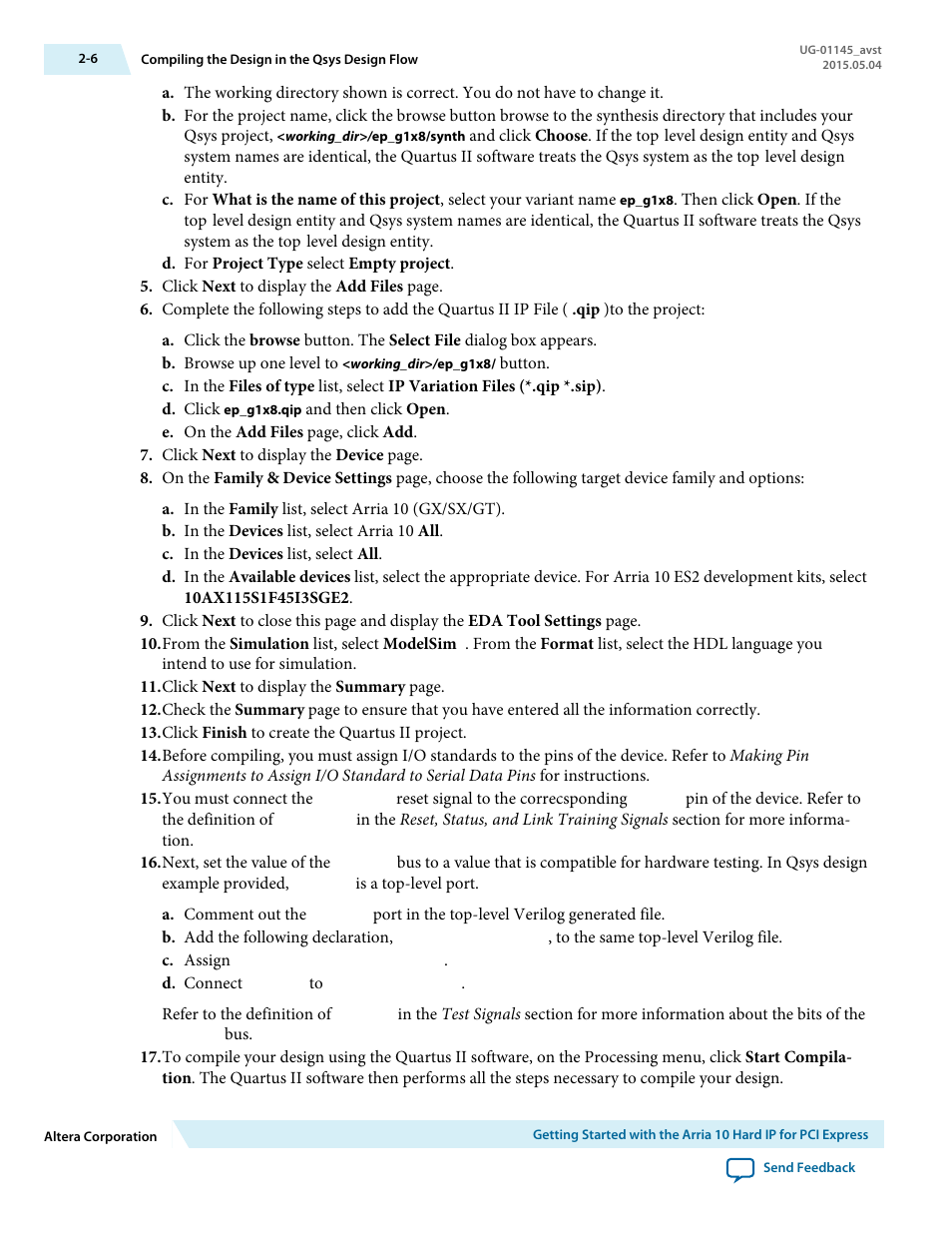 Altera Arria 10 Avalon-ST User Manual | Page 25 / 275