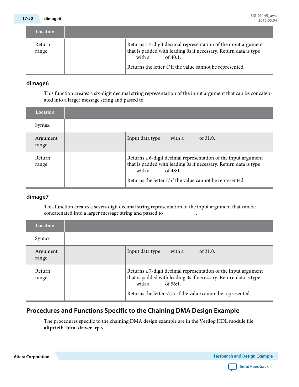 Dimage6, Dimage7 | Altera Arria 10 Avalon-ST User Manual | Page 250 / 275