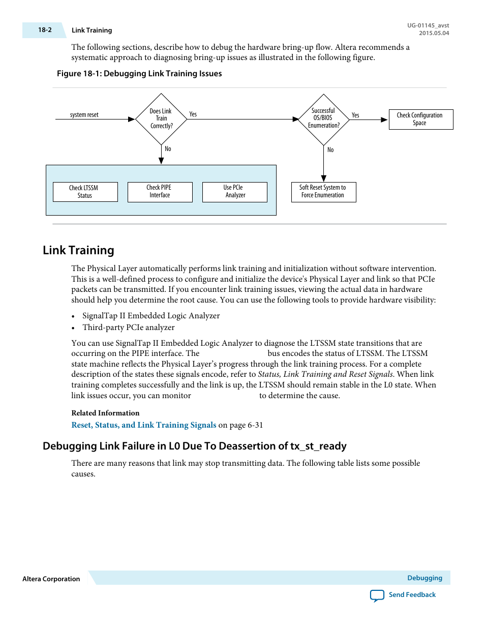 Link training, Link training -2 | Altera Arria 10 Avalon-ST User Manual | Page 260 / 275