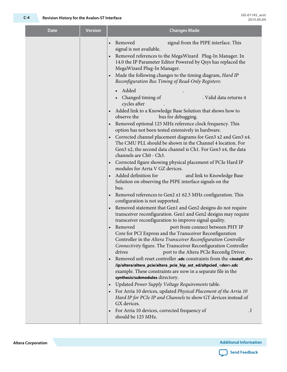 Altera Arria 10 Avalon-ST User Manual | Page 270 / 275