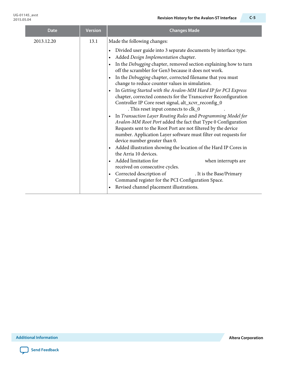 Altera Arria 10 Avalon-ST User Manual | Page 271 / 275