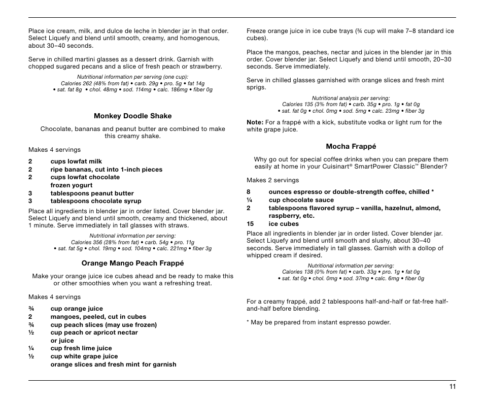 Cuisinart SMARTPOWER CLASSIC SPB-6 User Manual | Page 11 / 21