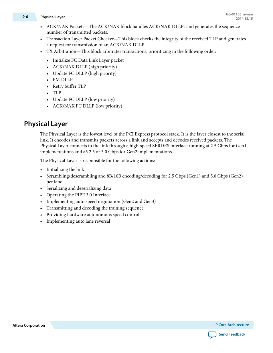 Physical layer | Altera Arria V Avalon-MM User Manual | Page 122 / 166