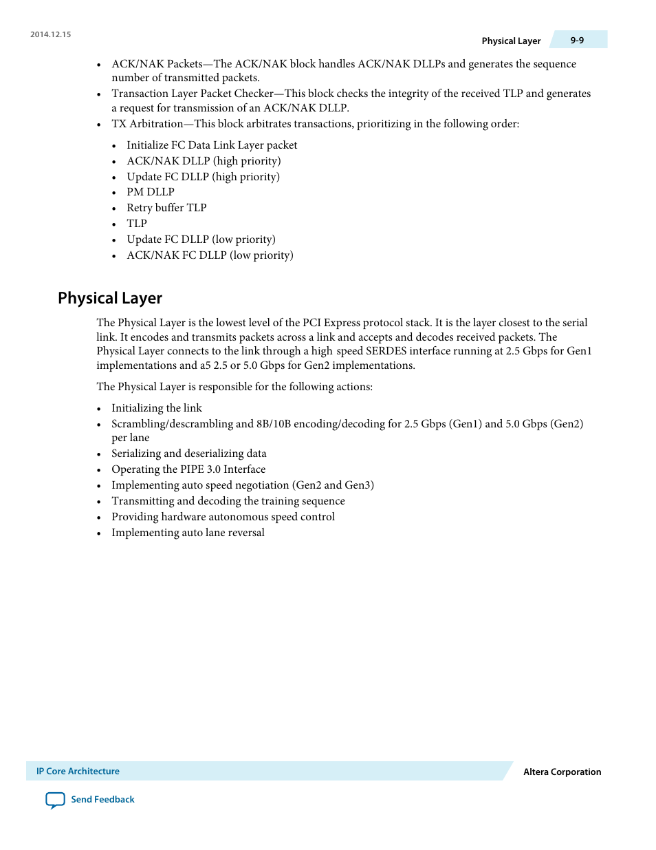 Physical layer | Altera Arria V Avalon-ST User Manual | Page 142 / 248