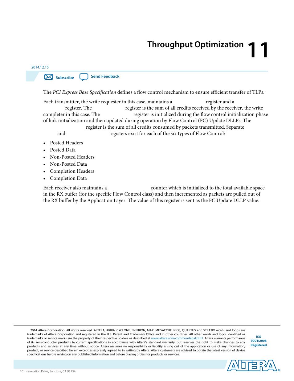 Throughput optimization | Altera Arria V Avalon-ST User Manual | Page 157 / 248