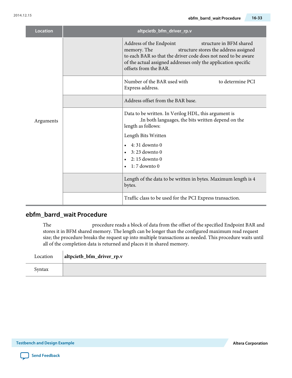 Ebfm_barrd_wait procedure | Altera Arria V Avalon-ST User Manual | Page 203 / 248