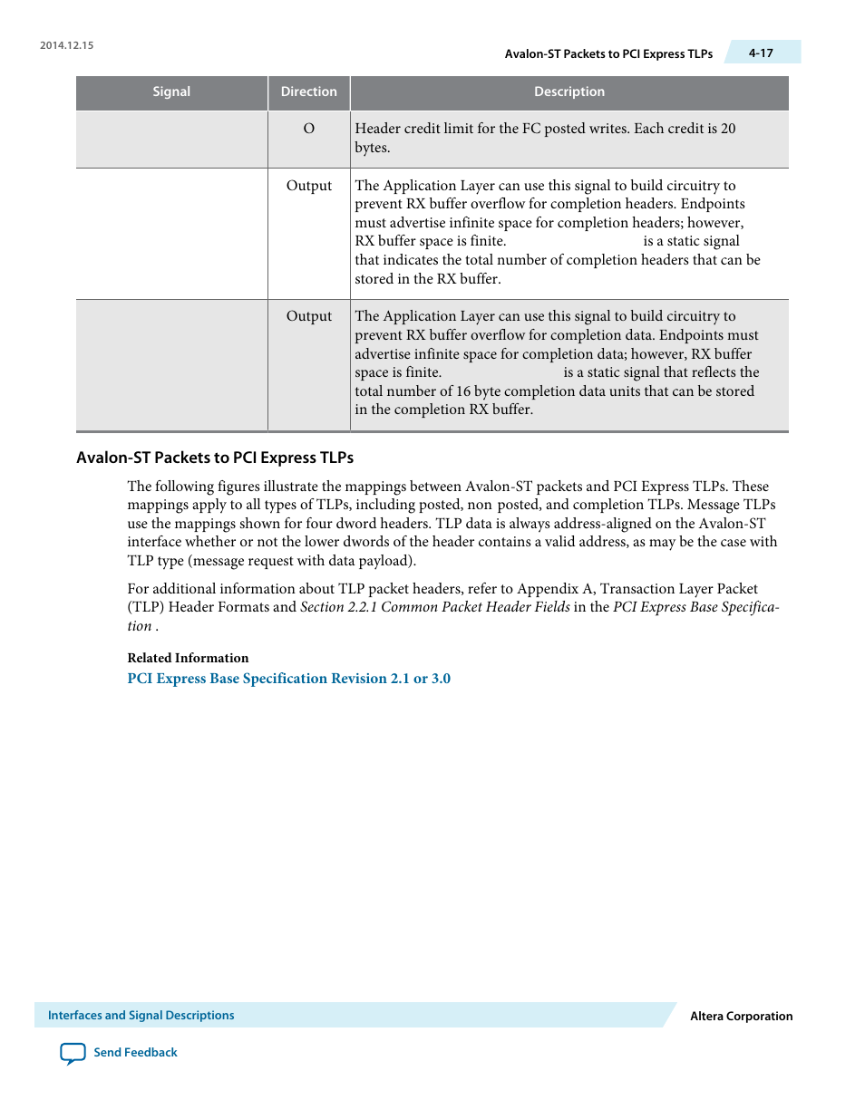 Avalon-st packets to pci express tlps | Altera Arria V Avalon-ST User Manual | Page 54 / 248