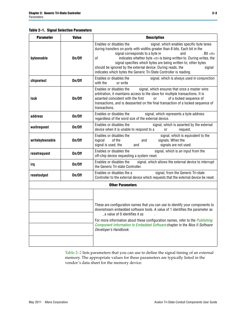 Altera Avalon Tri-State Conduit Components User Manual | Page 9 / 18